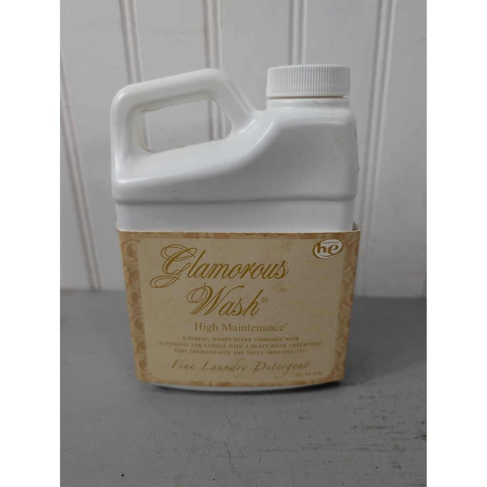 Tyler Candle Company Glamorous Wash Laundry Detergent 16oz Unsealed Nearly Full